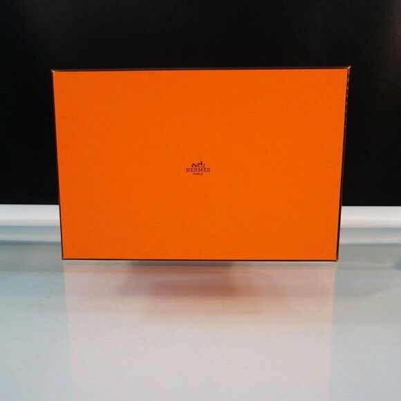 Hermes Paris Empty Authentic Shoe Box Gift Storage Orange 12 x 8 x 4.5 Inch - Picture 1 of 4